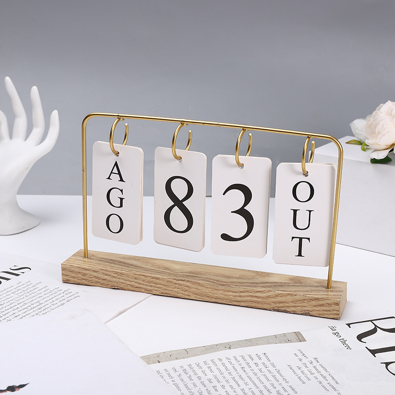 Nordic ins desktop decoration calendar ornaments, simple hydroponic office handicrafts factory direct supply pic 9