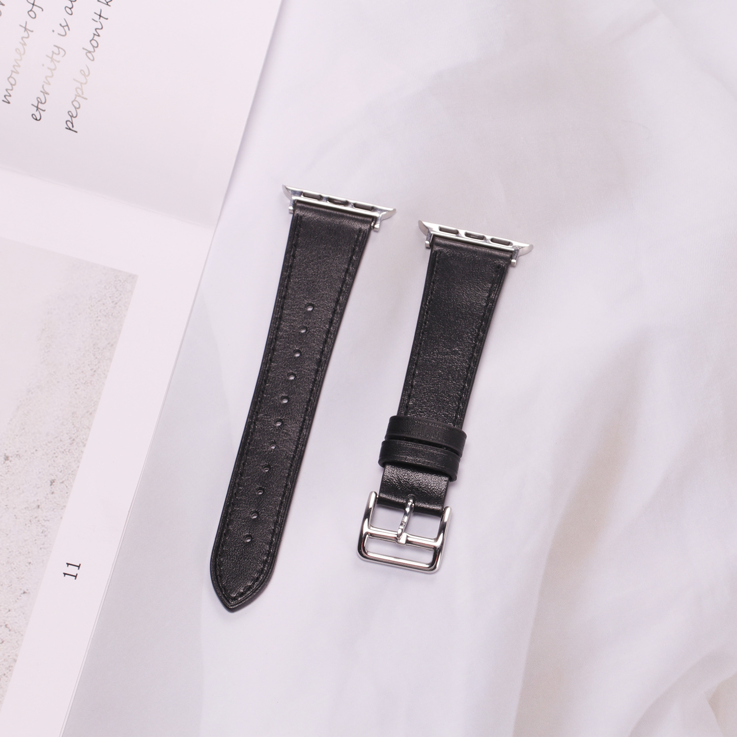 适用苹果Apple watch真皮表带 iwatch时尚经典百搭多色男女款表带详情19