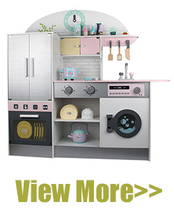 木质房子新款女孩粉色双面娃娃屋儿童仿真过家家城堡别墅玩具套装详情1