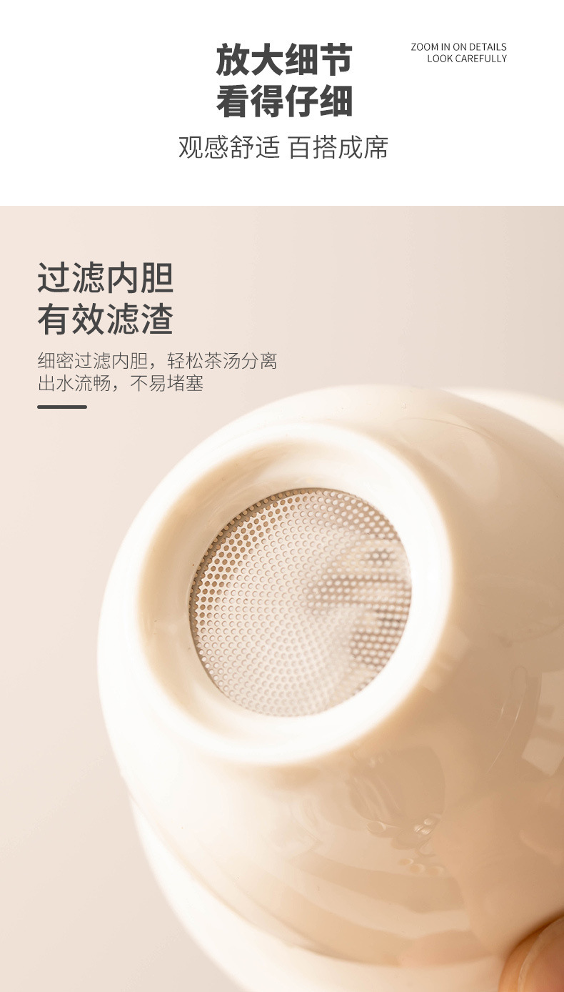 Travel Kung Fu tea set, portable storage bag, outdoor business trip camping, quick guest cup, teapot and tea drinking equipment pic 6