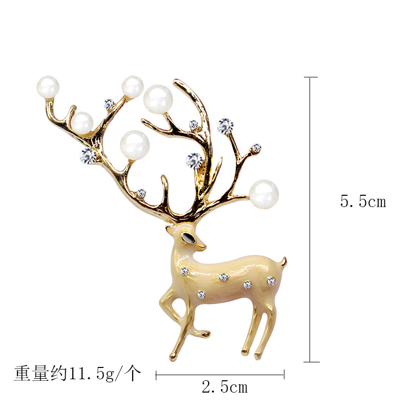 韩国新款高档珍珠胸针时尚风胸花水钻个性丝巾扣蝴蝶别针批发详情26