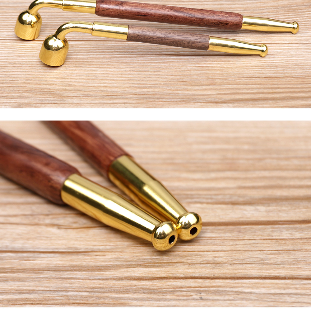 木香老式花梨木长烟杆 烟枪 旱烟斗复古铜锅烟袋黑胡桃木朝烟筒详情21