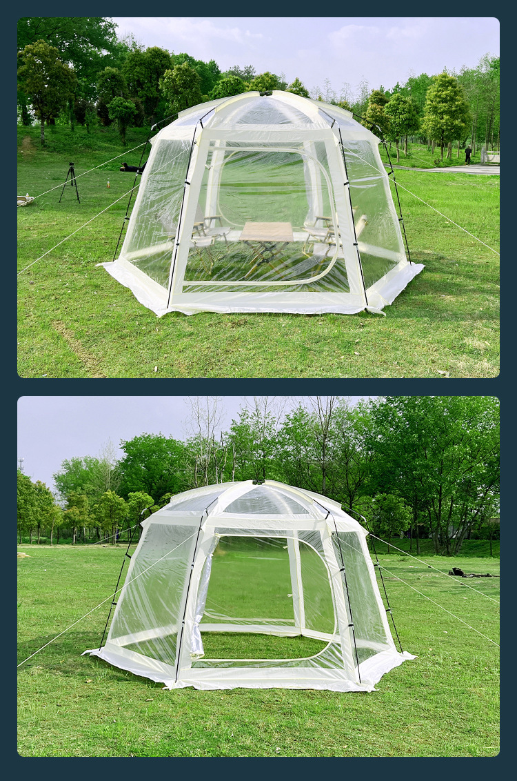 The popular transparent starry sky tent outdoor leisure camping sunroom, thickened rainproof portable bubble house outdoor tent pic 10