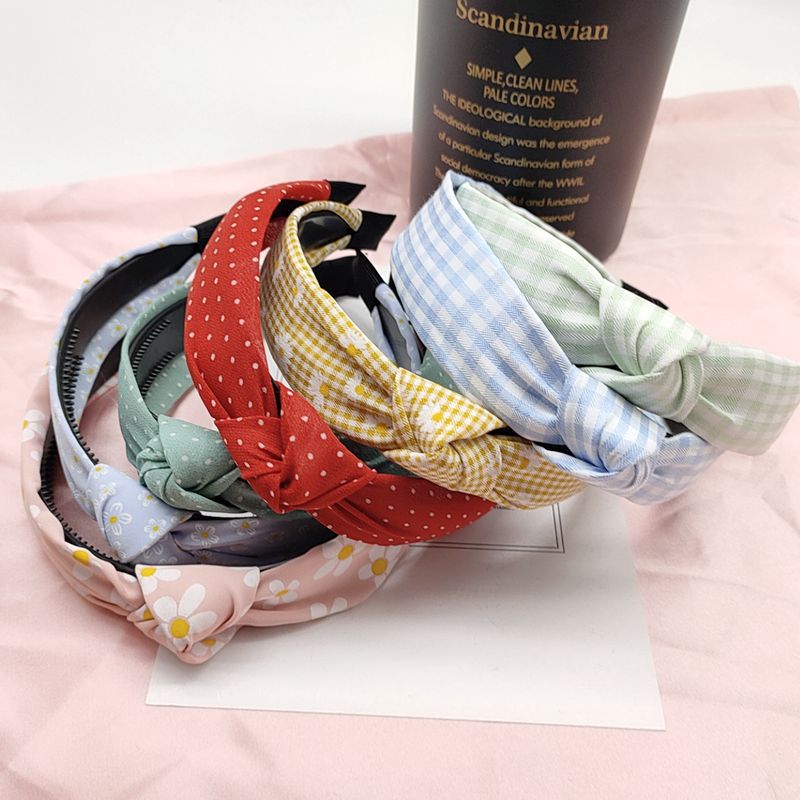 韩版发箍古风布艺头箍简约百式交叉打结显脸小发卡头扣发饰批发详情8