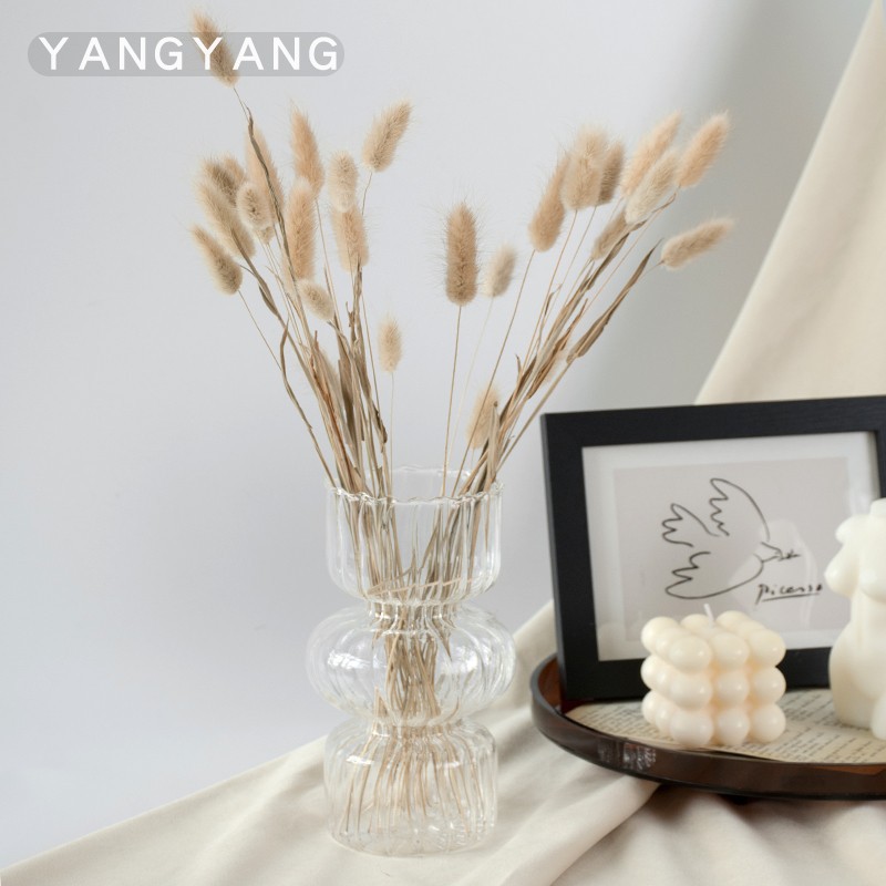 Simple black vase decoration, Jingdezhen table decoration, Zen-style dried flower bouquet, living room Chinese-style flower arrangement, retro pic 3