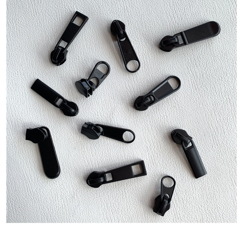 厂家货源5号防水反穿拉头 无锁黑色电泳拉头 男女款书包背包拉片详情1