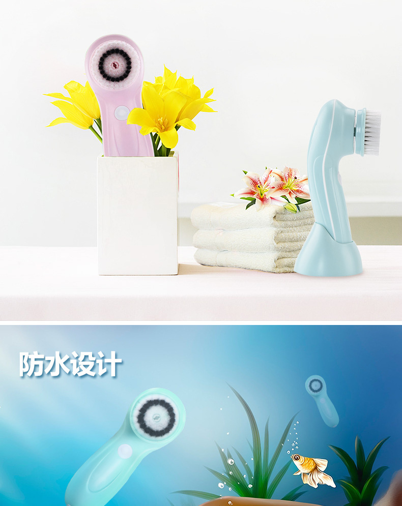 Home facial ultrasonic pore cleaning, facial electric facial cleanser, facial cleansing wonder, home facial cleansing brush, beauty device, exclusively for export pic 8