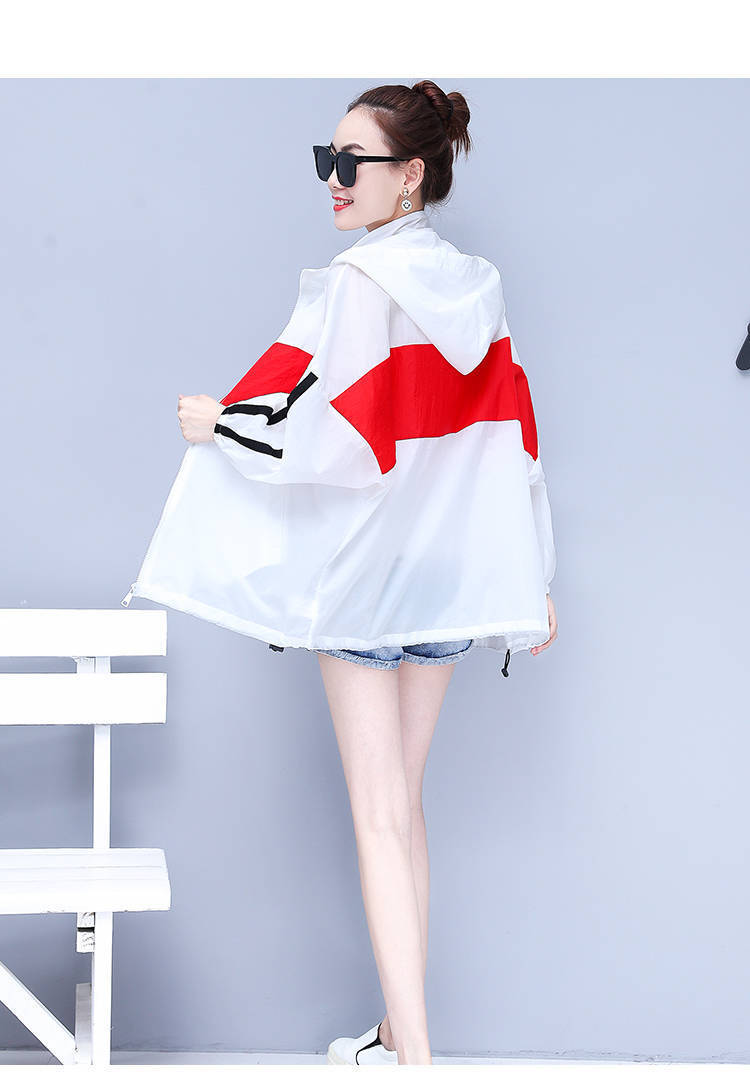 Sun-protective clothing for women, mid-length, loose, plus-size, and plump MMS 2021 summer new fashion trend of patchwork cardigans and thin jackets pic 13