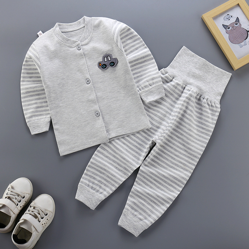 高腰彩棉-灰色小汽车