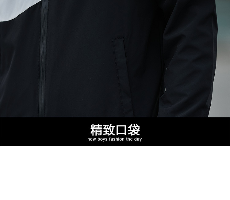 Hooded jacket for men, a new Spring/Autumn 2022 Hong Kong-style trendy brand sporty men's autumn top for men pic 19