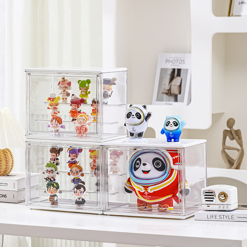 书本收纳盒大容量A4透明学生儿童绘本书桌整理箱子书架书柜储物筐详情6