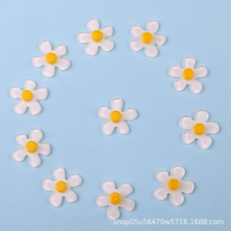 Wholesale of new jelly flower acrylic piece earrings, stud earrings, phone case materials, DIY jewelry and small accessories pic 4