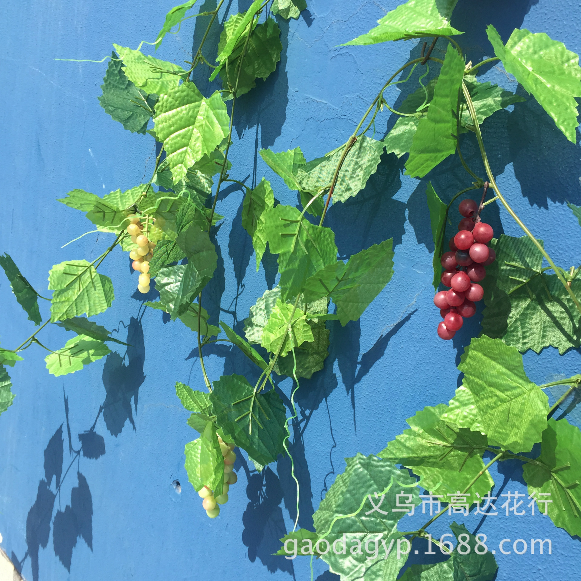 Single artificial grapevine stem, artificial green vine leaves, artificial grapevine leaves, artificial ivy pic 3