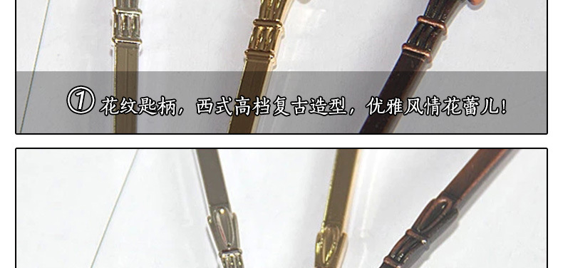 Elegant and charming, shy flower bud coffee spoon, retro long-handled spoon, alloy dessert spoon (JY50) pic 35