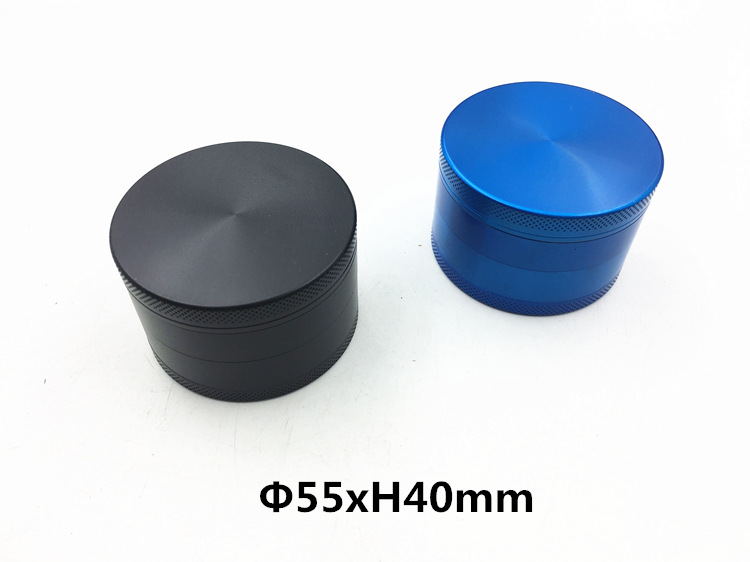 热销四层铝制金属63MM磨烟器四层锌合金烟草研磨器碎烟器烟盒详情4