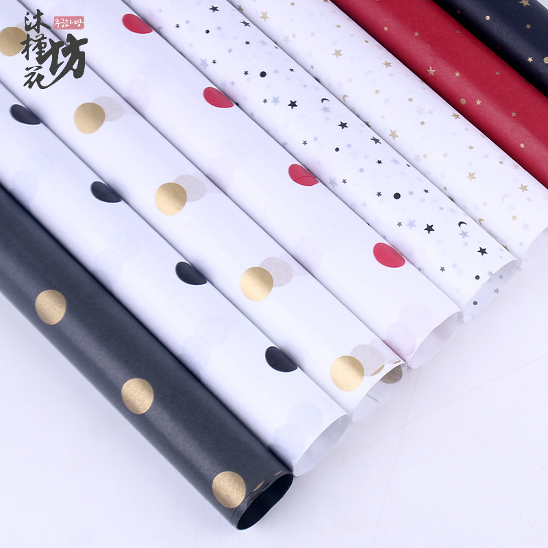 新款玫瑰雪梨纸ins风手揉纸内衬包装纸高级感礼物花束包花纸批发详情2