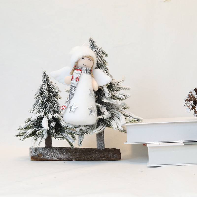 圣诞天使娃娃玩偶挂件星星装饰吊件天使翅膀商场装饰品儿童礼物详情8