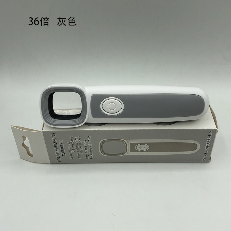 New high-definition reinforced hard-coated 5H grade acrylic double-layer square mirror handheld jewelry appraisal magnifying glass RJS1870 pic 8