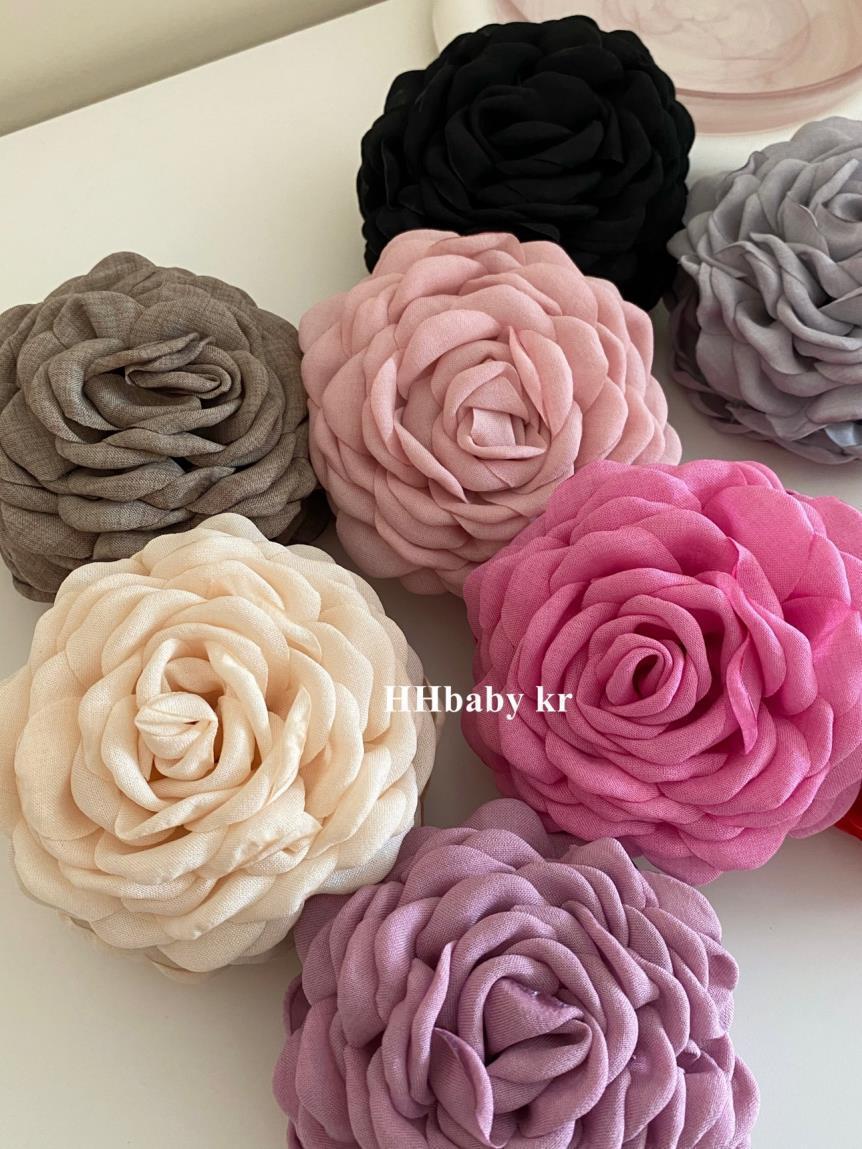 2024 New retro three-dimensional large flower French sandwich Romantic flower small fragrance sandwich Korean version versatile, elegant and anti-collision for women pic 21