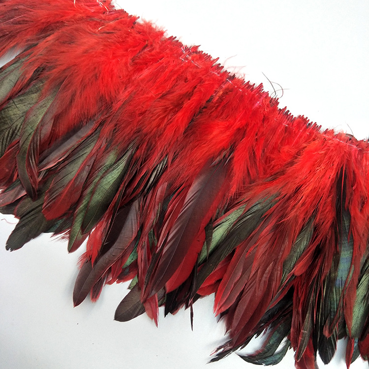 Colorful Feather 5-7 Ziyong Colorful Chicken Feather DIY Mask, Cat Toy Stick toy accessory Feather toy pic 32