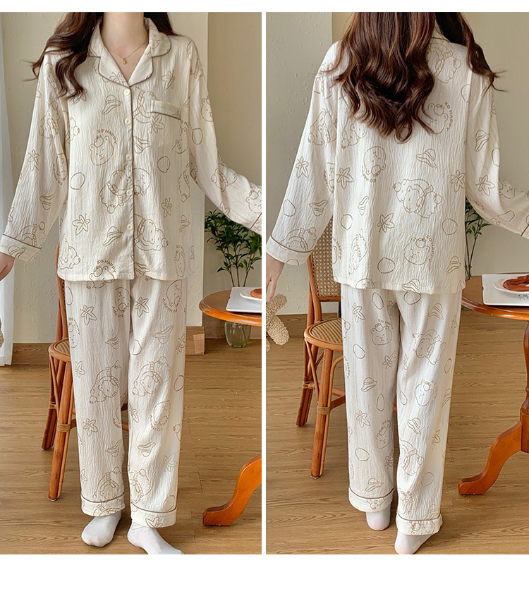云朵棉睡衣女春秋季新款长袖卡通可爱甜美女士可外穿家居服套装详情17