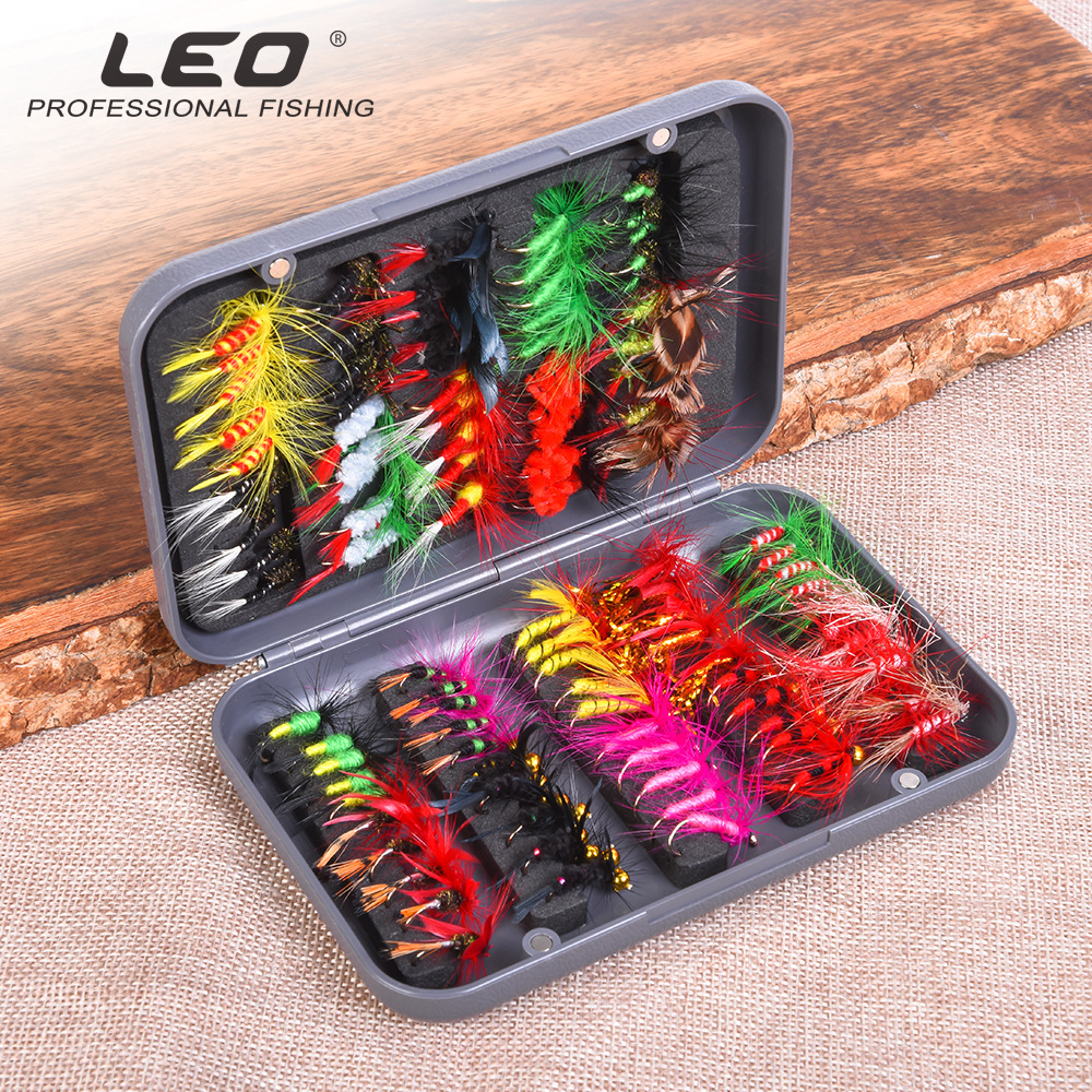 Leou 27955 multi-color mixed fly hook, butterfly imitation and bionic lure fishing hook, hardware fishing equipment premium pic 2