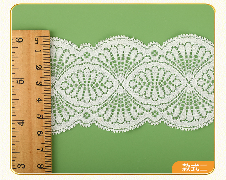 Non-elastic lace trim, double-sided lace trim, exquisite hollowed-out lace trim, lace accessories in stock pic 9