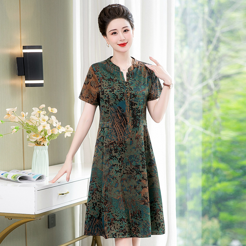 中腰妈妈裤子女春秋2024新款休闲垂感长裤中年休闲裤春中老年女裤详情8