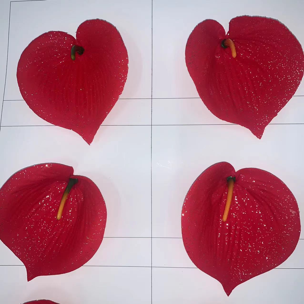 Artificial calla lilies, artificial anthuriums, cheap and beautiful flower heads for indoor landscaping and display wholesale pic 11