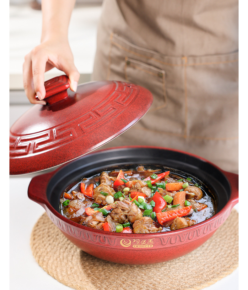 Tao Bao Wang clay Pot Stew pot household gas Chinese ceramic soup pot high-temperature resistant 煲仔饭 pot stone pot soup clay pot pic 15