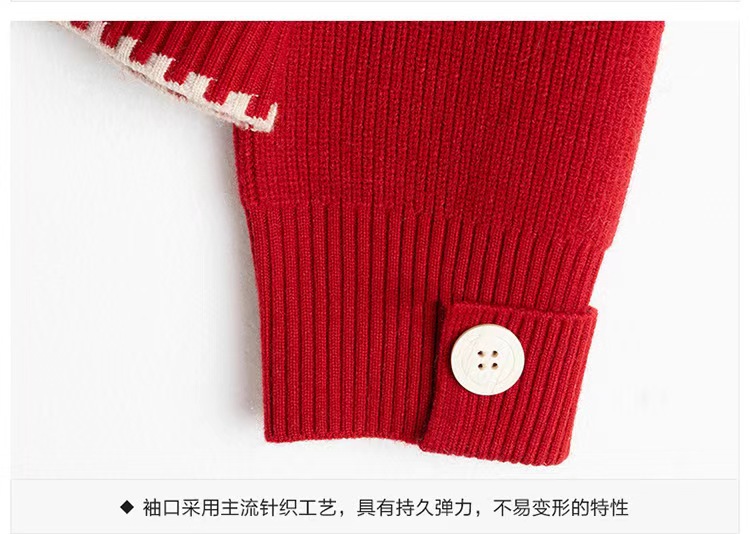 女款针织衫简约圆领套头毛衣女2024秋冬季新款时尚百搭减龄上衣女详情16