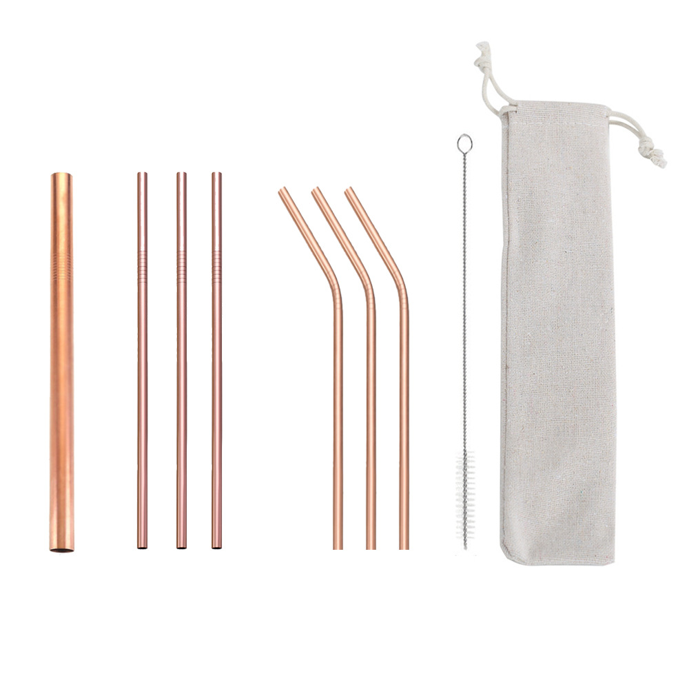 SWEN0 portable stainless steel straw set, flexible and easy to clean, beverage straws exclusively for Amazon, portable, easy to clean, reusable stainless steel straws, can be equipped with a velvet bag for outdoor and household use pic 7