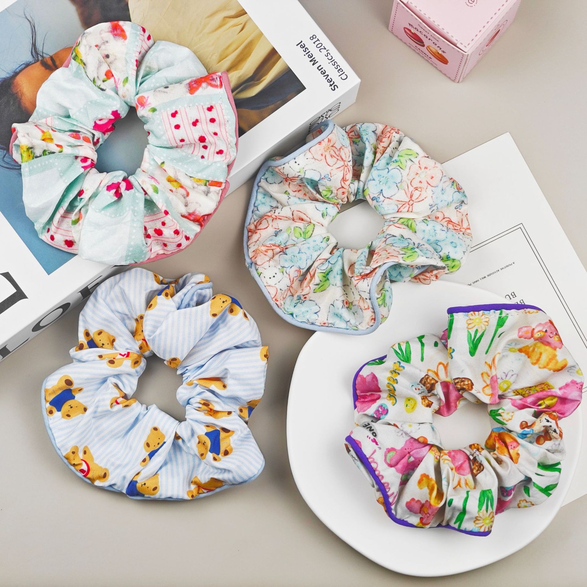 Korean-style large intestine hair band for women, high-end look, high appearance level, ins school style hair band, sweet style, fashionable rubber band hair accessory pic 25