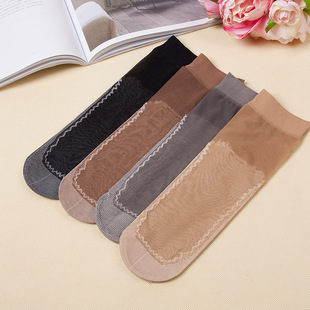 十双一打 钢丝袜穿不破防勾丝女士短丝袜超弹柔天鹅绒丝袜子详情5