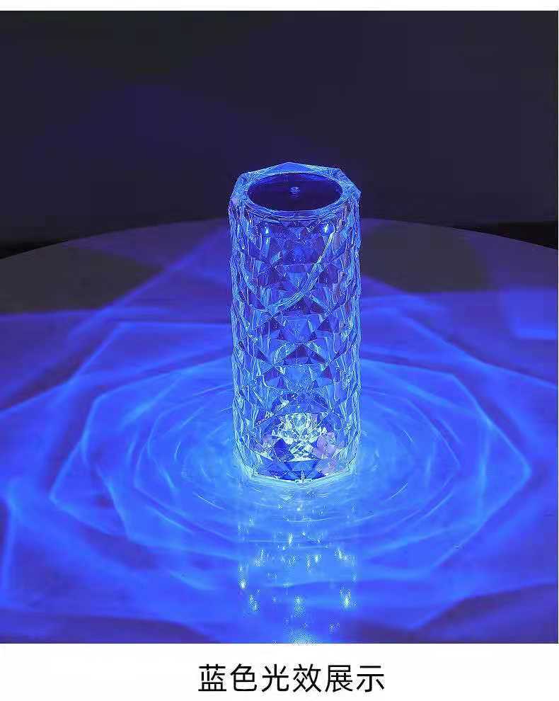 España pétalos de rosa cristal RGB16 color dormitorio decoración de sobremesa YSB lámpara recargable pic 11