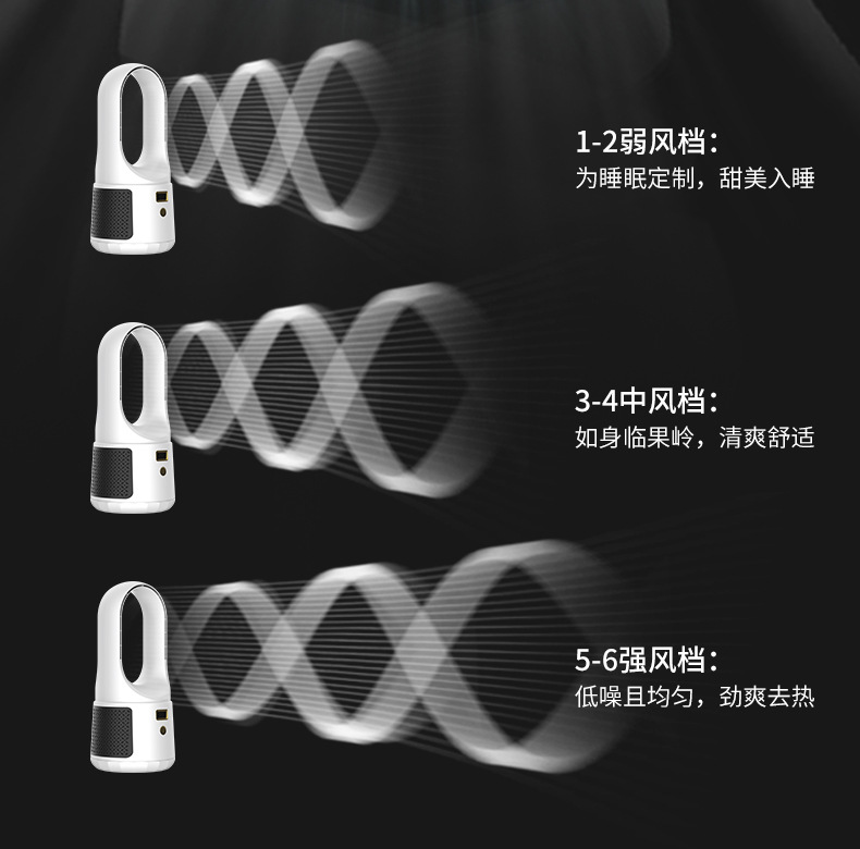 Wholesale of new desktop bladeless fans, desktop USB cooling fans, vertical tower fans, and charging fans for children and mothers pic 10