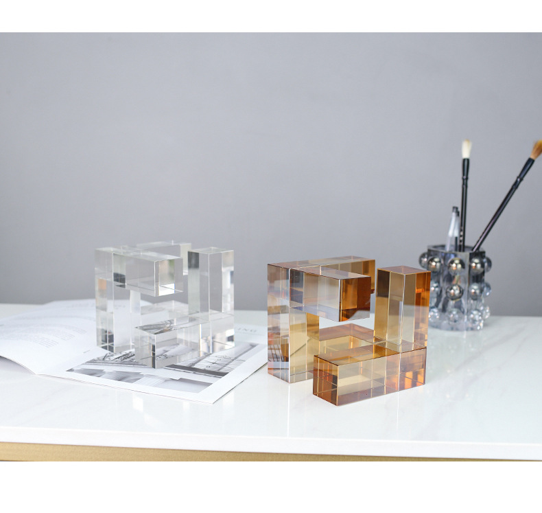 Cametti creative crystal ornaments, modern light luxury home soft furnishings, living room, TV cabinet, study decoration handicrafts pic 30