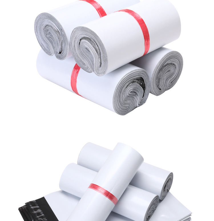 Small express delivery bag 16*22, white long strip-shaped packaging bag, thickened 17*30 waterproof bag, express delivery bag, packing bag pic 7