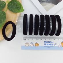 Wholesale of large colored towel loops, seamless adult rubber bands, high-elasticity ponytail tie, hair bands, headwear and hair ties pic 6