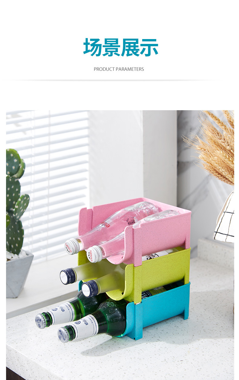 19 New refrigerator beer and beverage storage box, can stackable refrigeration storage rack, kitchen bottle and can organization rack pic 49