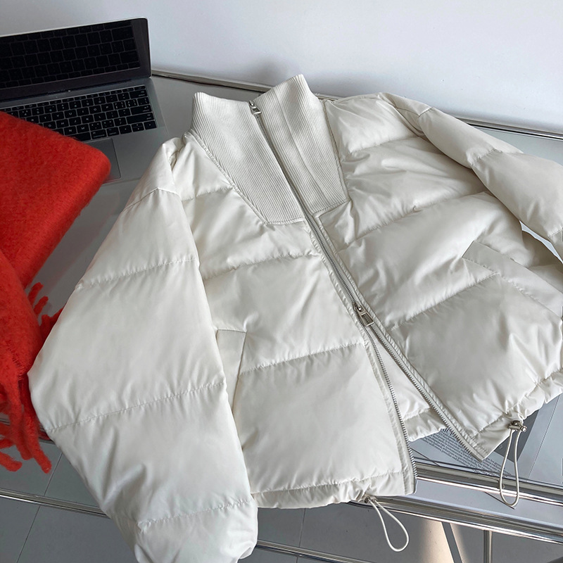 Luxi 2022 New Design sense stand-up collar short Down jacket for petite women 90, white duck down jacket Y33 pic 78