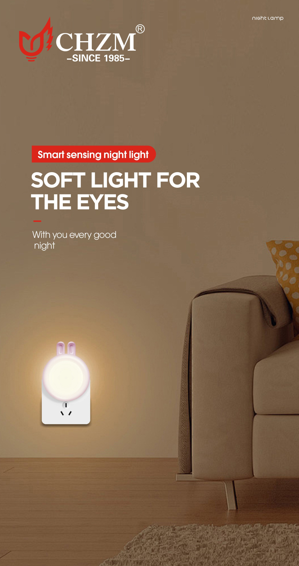 LED night lights, bedroom sleep lights, bedside lights, led ambient lights for breastfeeding and getting up at night, decorative lighting, sleep companion lights, lights for export pic 1