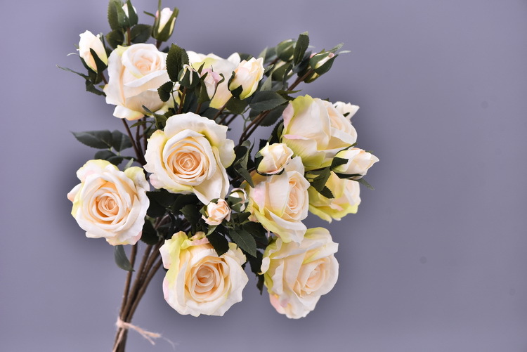 5 pieces of retro charred edge rose artificial flower decoration, artificial flower imitation dried flower, home soft decoration withered and dry, wedding Lanjin artificial rose wholesale pic 69