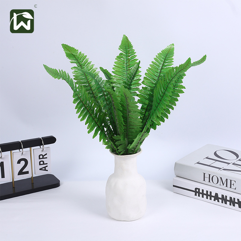 Wholesale of artificial Persian leaf plants for wall hanging, ceiling decoration, artificial green plants, and fern leaves for landscaping pic 12