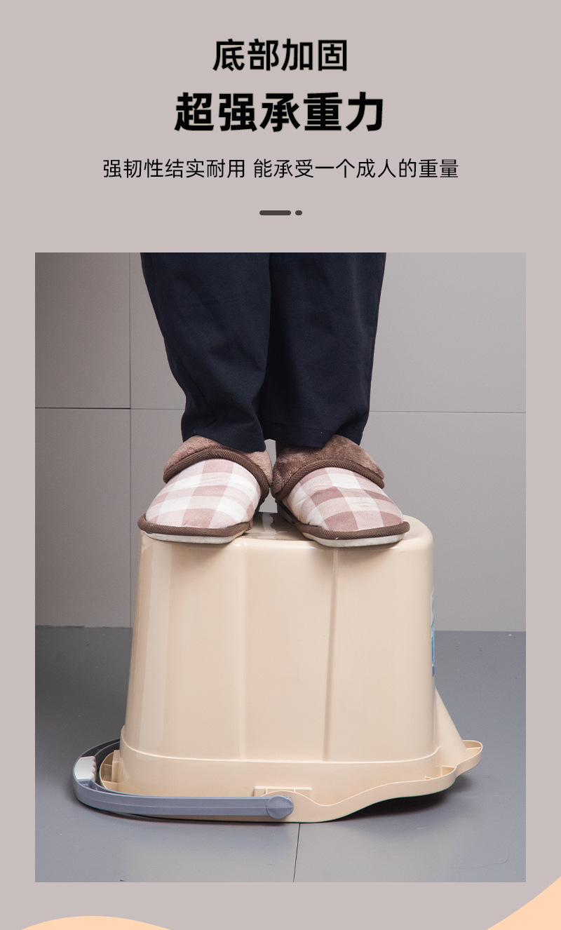 Wholesale of household mop buckets, thickened plastic mop buckets, large-capacity mop buckets with wheels, deepened dehydration and cleaning buckets pic 7