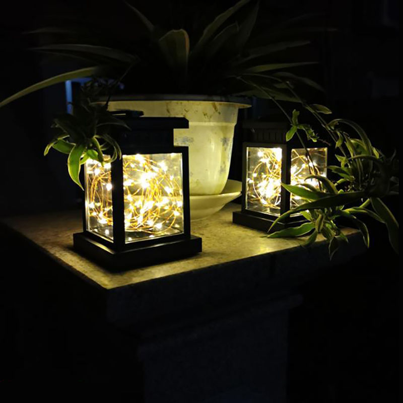 Cross-border solar retro palace lanterns, atmosphere landscape garden, outdoor wall-hung courtyard, star candles, wind lamps pic 9