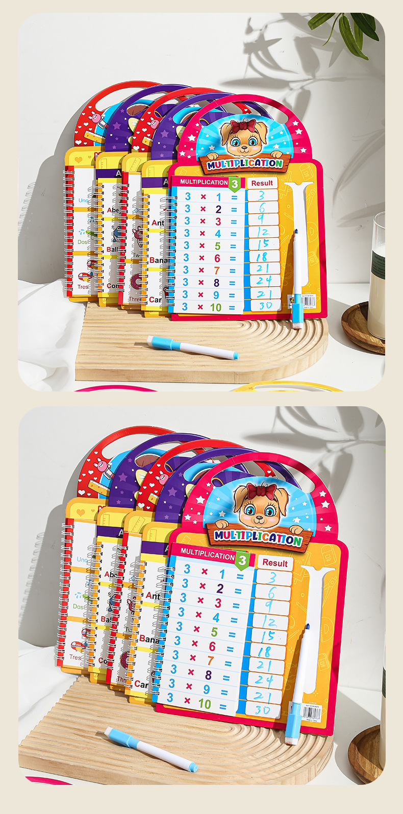 可擦练字本英语阿语西语重复使用学习本幼儿早教启蒙数字母算术本详情11