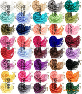 Factory direct sales of new imitation cashmere scarf for women, Korean version for autumn and winter warmth cashmere solid color gift scarf shawl pic 15