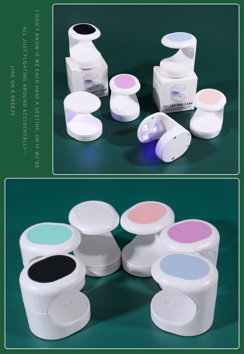 Portable factory direct sales nail care mini nail plate light therapy machine, eggshell lamp, USB nail polish baking lamp, no blackening hands pic 18