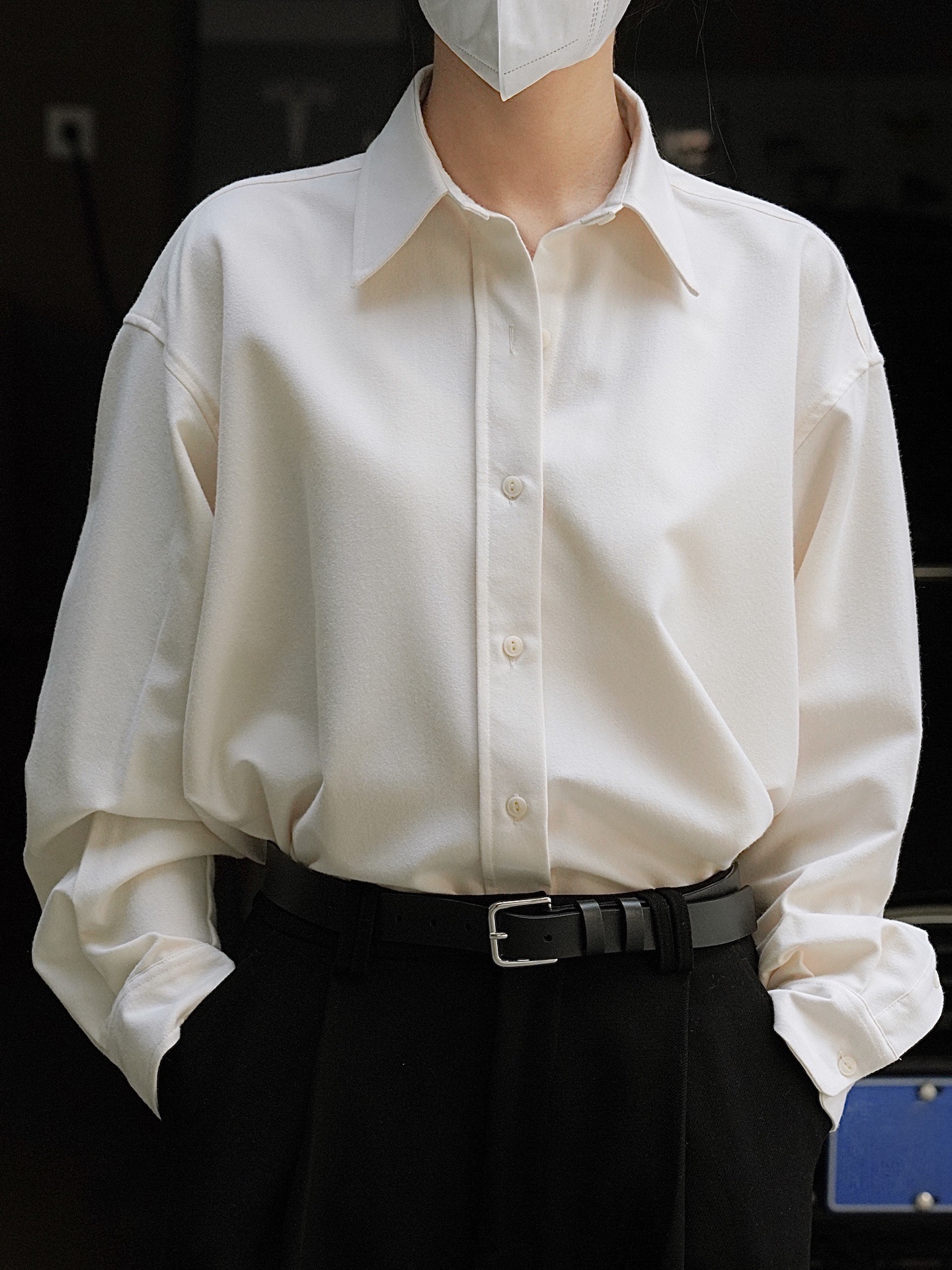 Early spring new Korean-style simple commuting brushed lapel shirt, loose and slimming, H-shaped thickened layering top for women pic 20